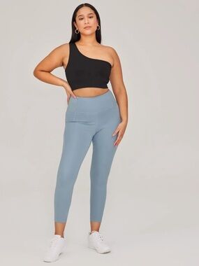 Girlfriend Collective Blue Compressive High-Rise Legging - Xtra Small